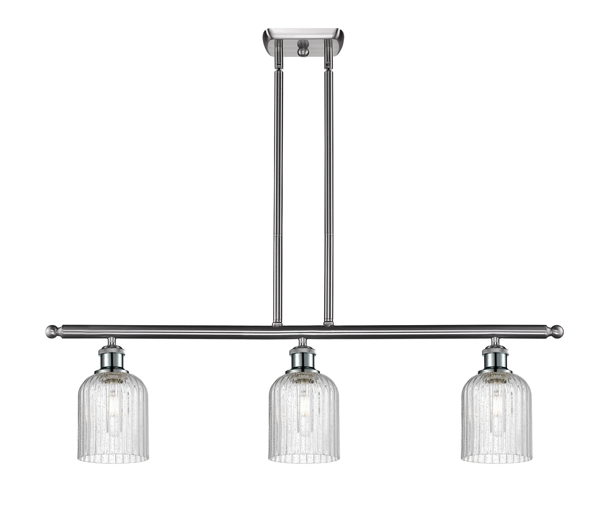 Bridal Veil 36-Inch 3-Light Stem-Hung Island Light 5-Inch Shade
