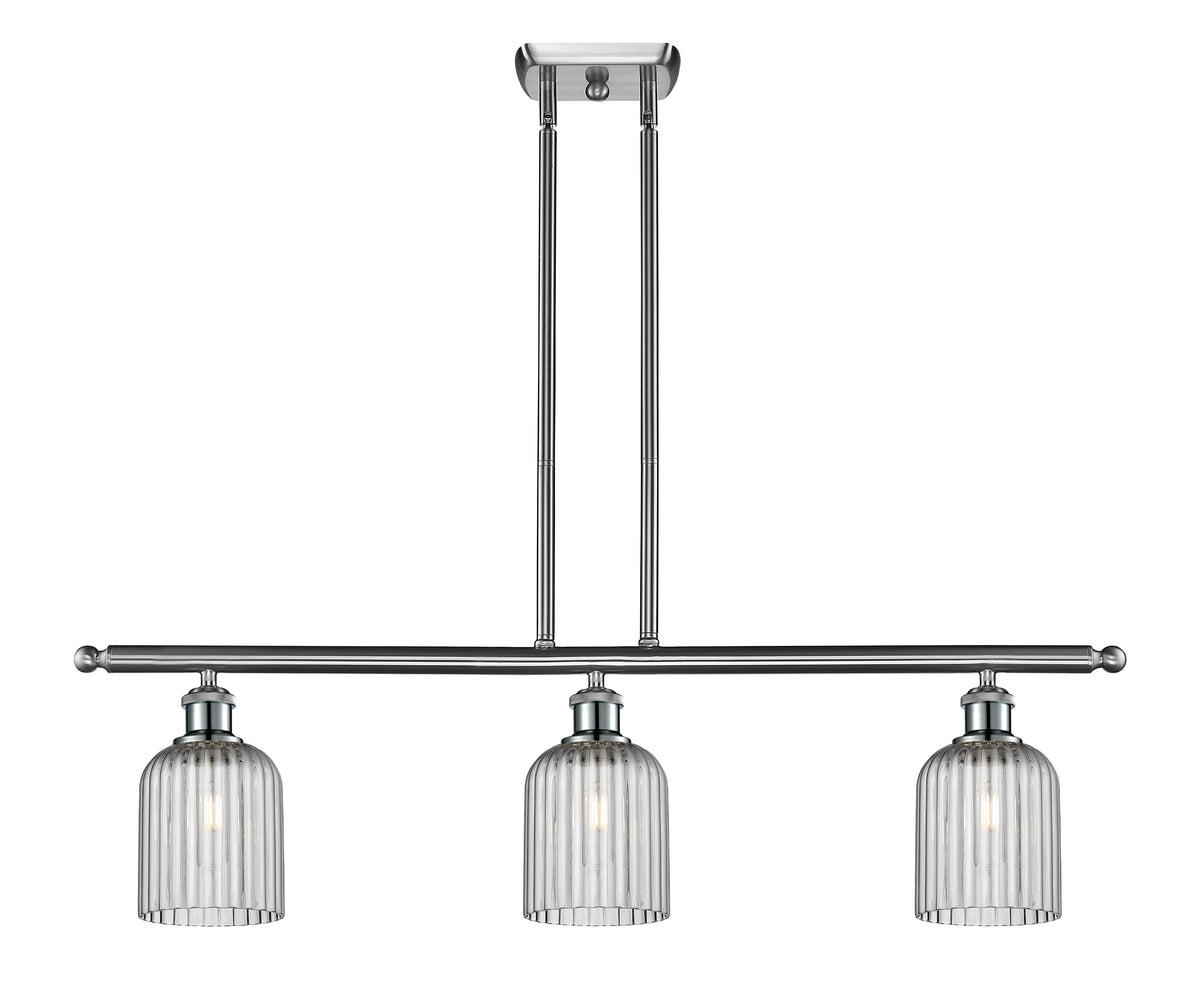 Bridal Veil 36-Inch 3-Light Stem-Hung Island Light 5-Inch Shade