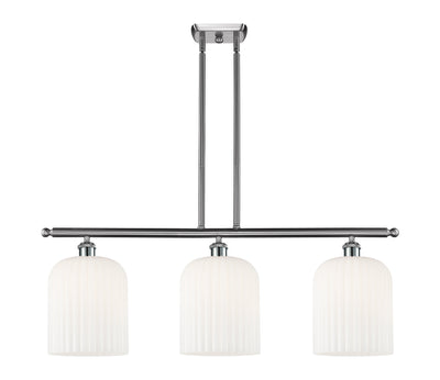 Ballston Island Light Cast Brass Steel Glass