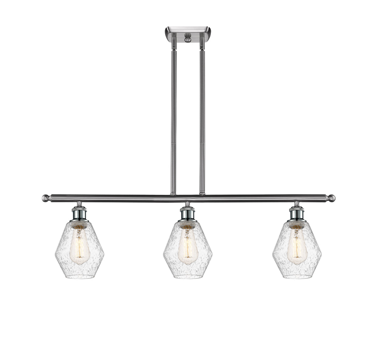 Cindyrella 36-Inch 3-Light Stem-Hung Island Light with LED Bulbs 10-Inch High