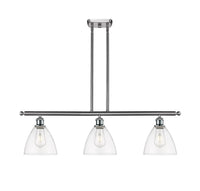 Bristol 36-Inch 3-Light Stem-Hung Island Light Dome Shade 10-Inch High