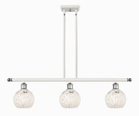 36-Inch 3-Light Stem-Hung Island Light 8.5-Inch High Sloped-Ceiling Compatible