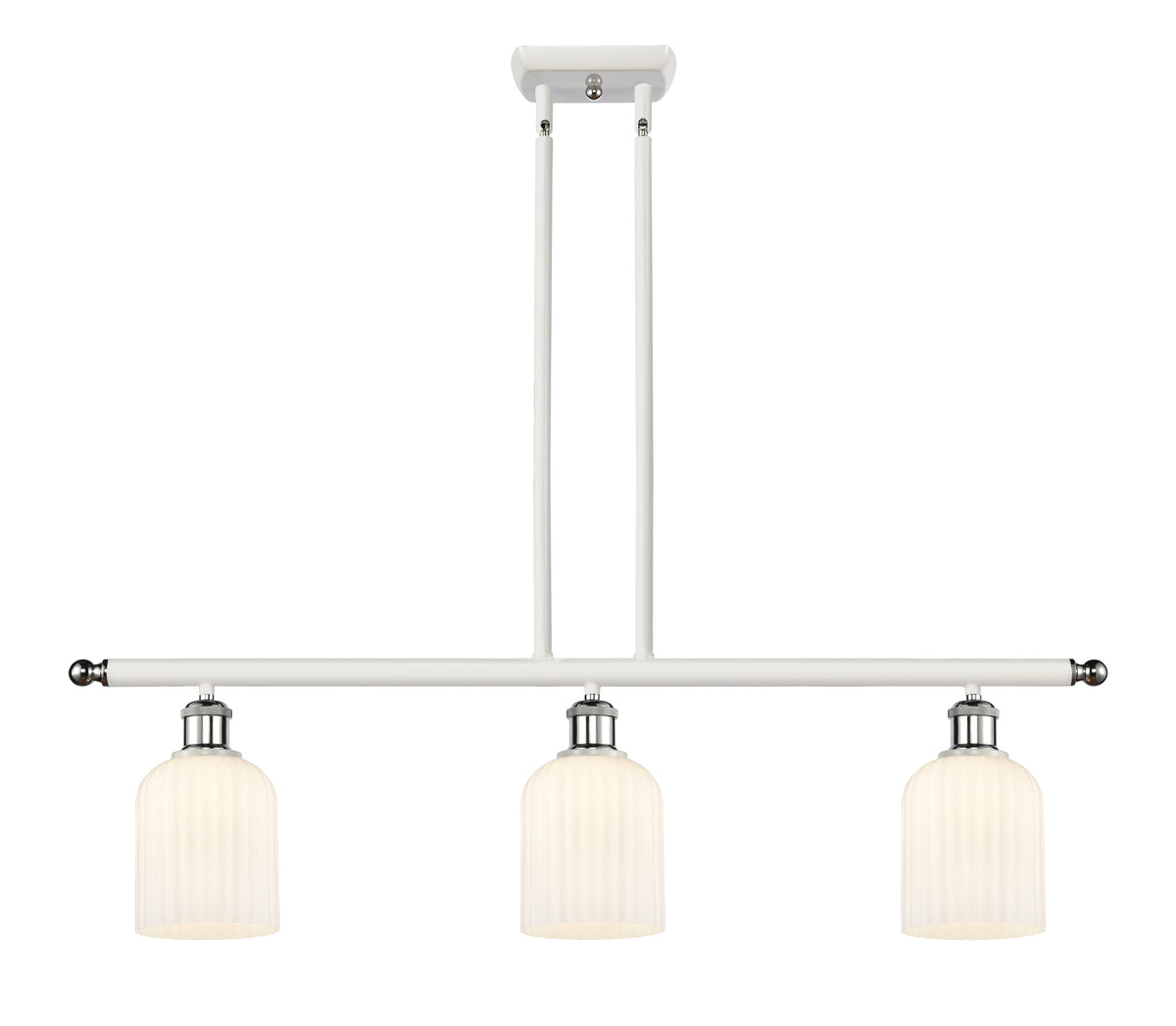 Bridal Veil 36-Inch 3-Light Stem-Hung Island Light 5-Inch Shade