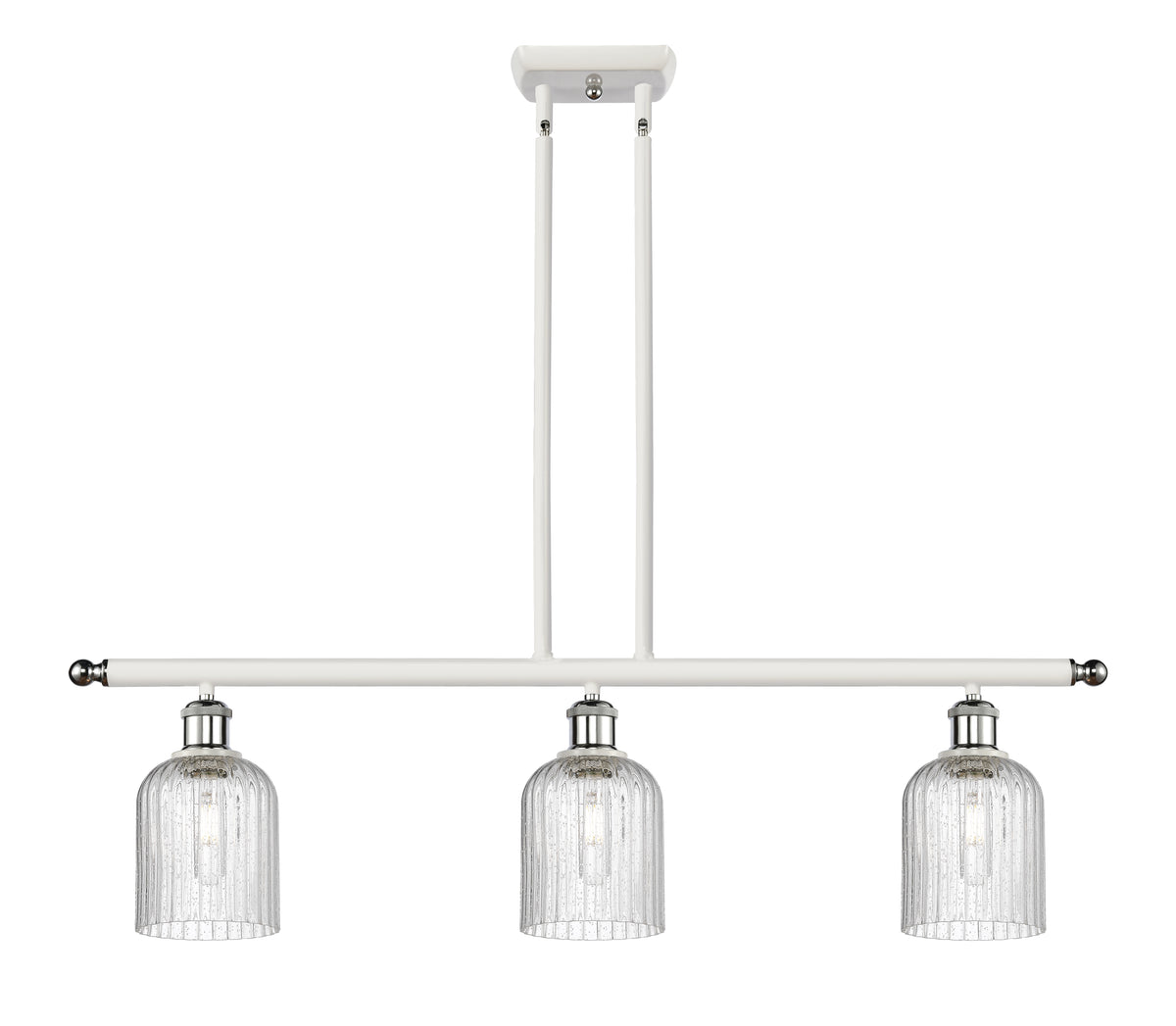 Bridal Veil 36-Inch 3-Light Stem-Hung Island Light 5-Inch Shade