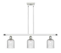 Bridal Veil 36-Inch 3-Light Stem-Hung Island Light 5-Inch Shade