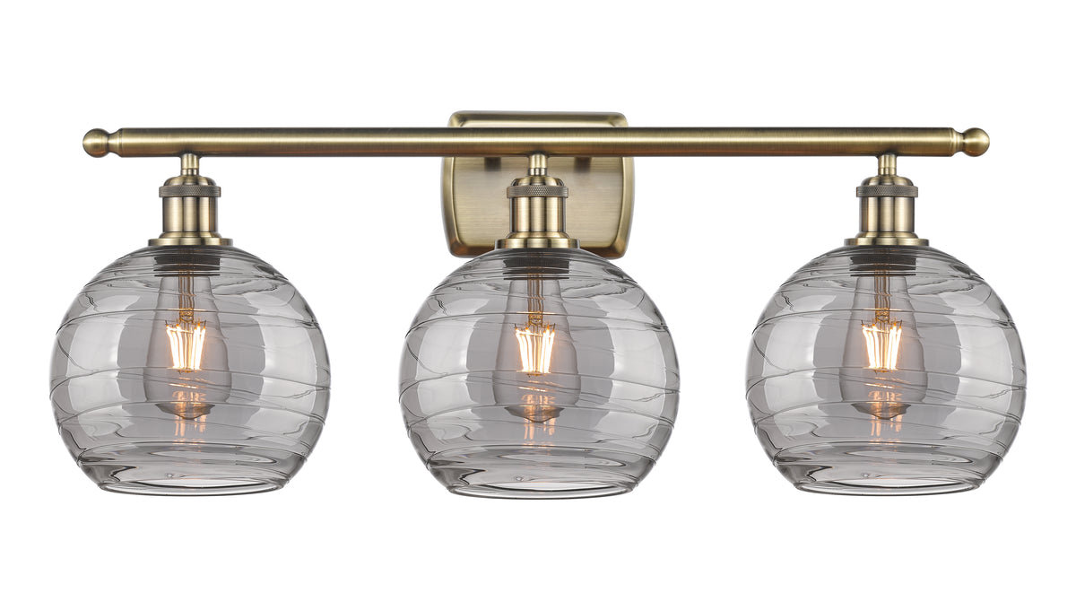 Athens Deco Swirl 28-Inch 3-Light Bath Vanity Light