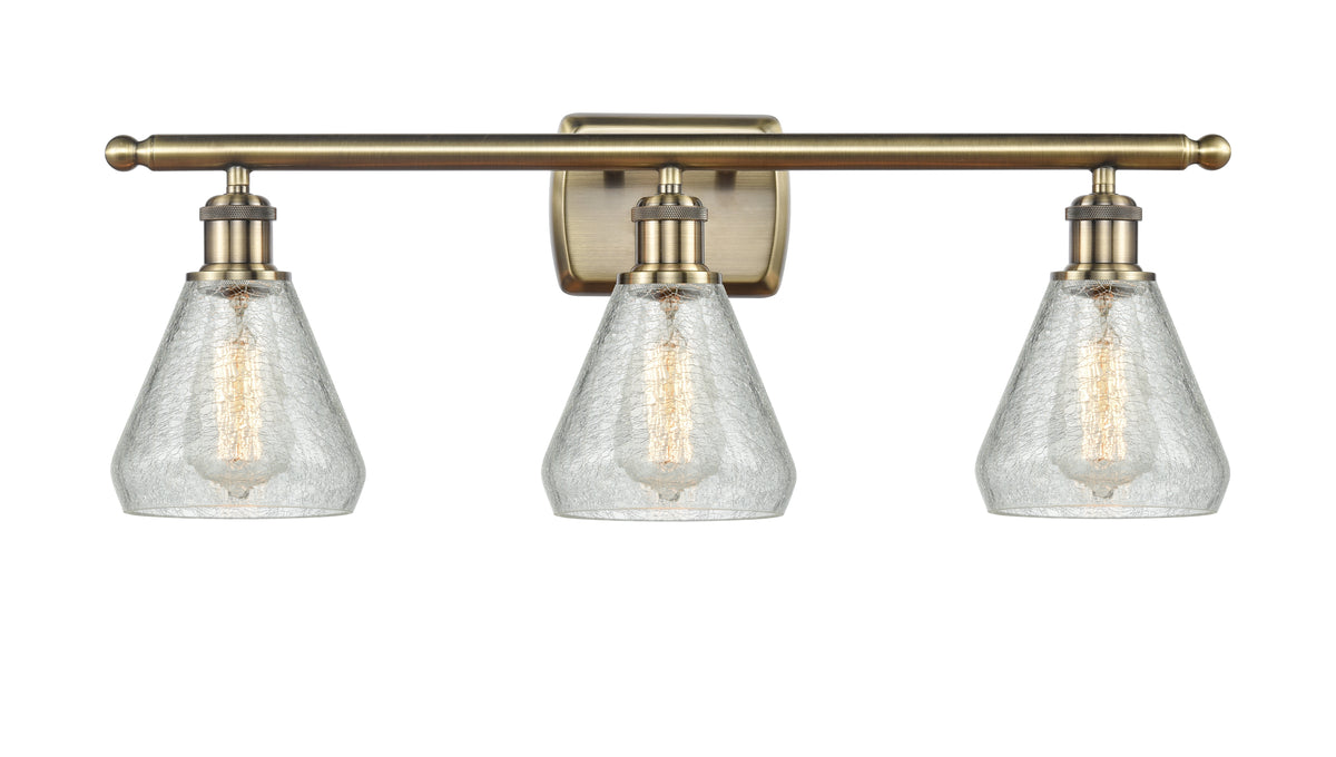 Conesus 26-Inch 3-Light Bath Vanity Light with LED Bulbs