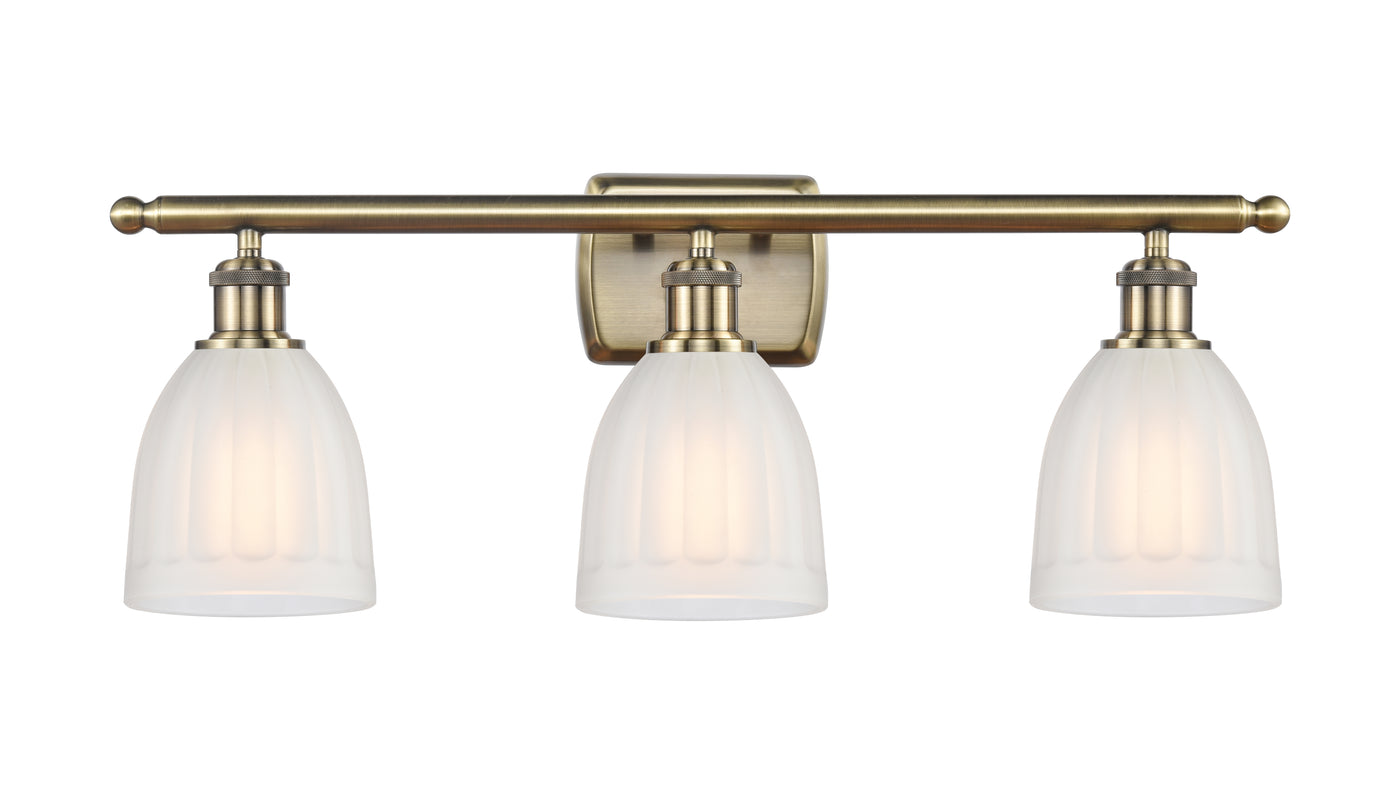 Ballston Bath Vanity Light 3 Lights Steel