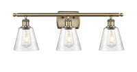 Ballston Bath Vanity Light Cast Brass Finish