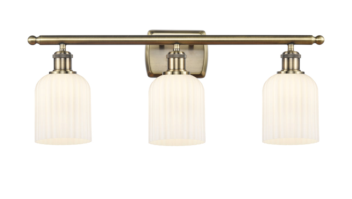Bridal Veil 25-Inch 3-Light Bath Vanity Light 6-Inch Shade Height