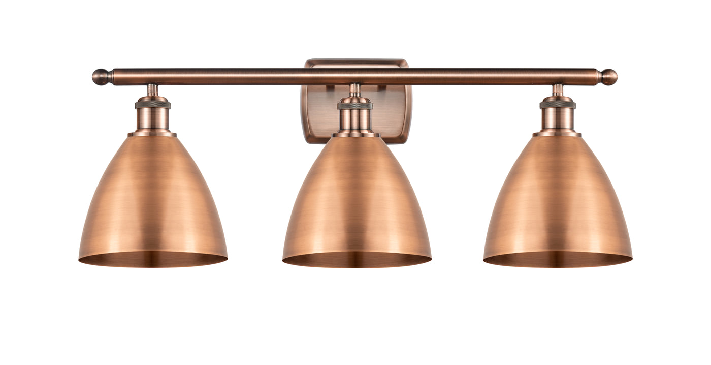 Ballston Industrial, Farmhouse, Restoration-Vintage Berkshire Metal Bath Vanity Light