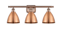 Ballston Industrial, Farmhouse, Restoration-Vintage Berkshire Metal Bath Vanity Light