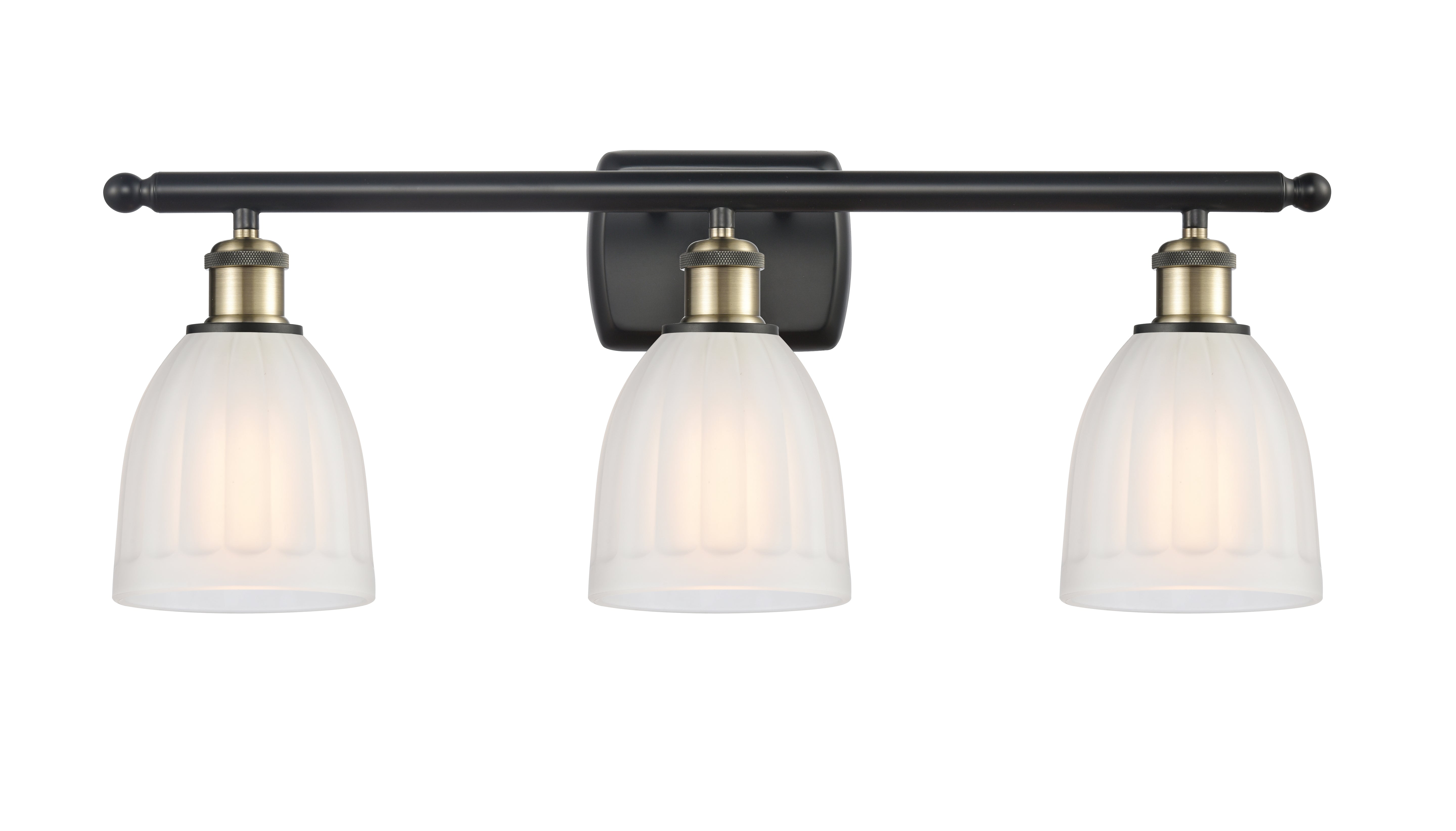 Ballston Bath Vanity Light 3 Lights Steel