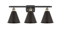 Ballston Industrial, Farmhouse, Restoration-Vintage Berkshire Metal Bath Vanity Light