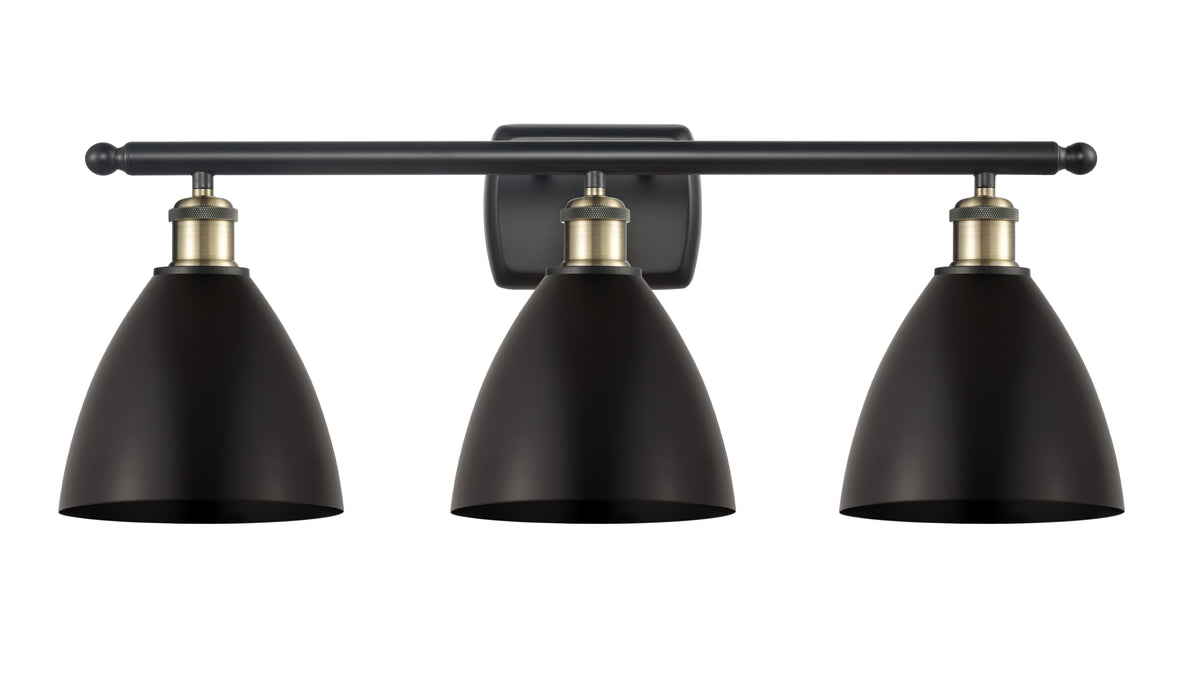 Bristol 28-Inch 3-Light Bath Vanity Light Cone Shade