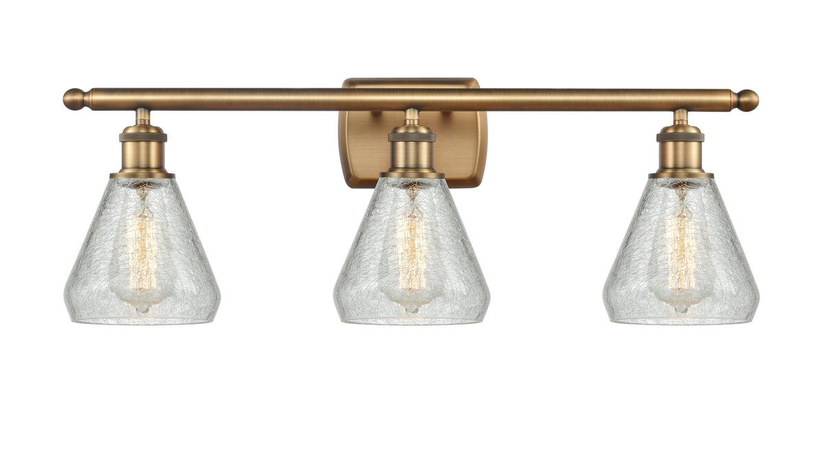 Conesus 26-Inch 3-Light Bath Vanity Light with LED Bulbs