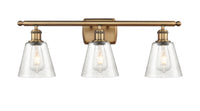 Ballston Bath Vanity Light Cast Brass Finish