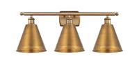 Ballston Industrial, Farmhouse, Restoration-Vintage Berkshire Metal Bath Vanity Light
