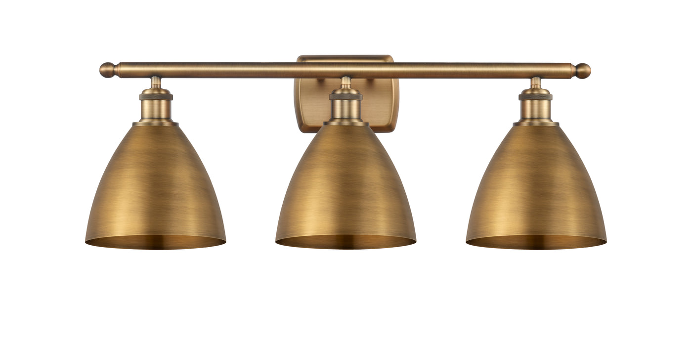 Ballston Industrial, Farmhouse, Restoration-Vintage Berkshire Metal Bath Vanity Light