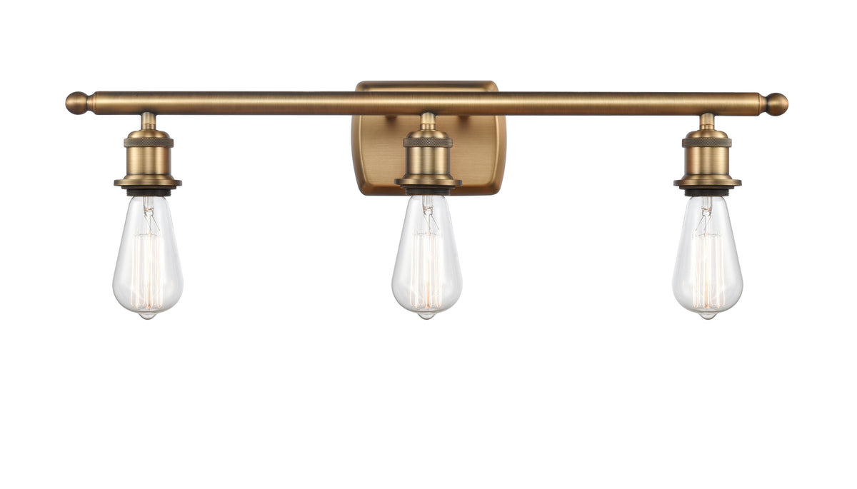 Bare Bulb 26-Inch 3-Light Bath Vanity Light
