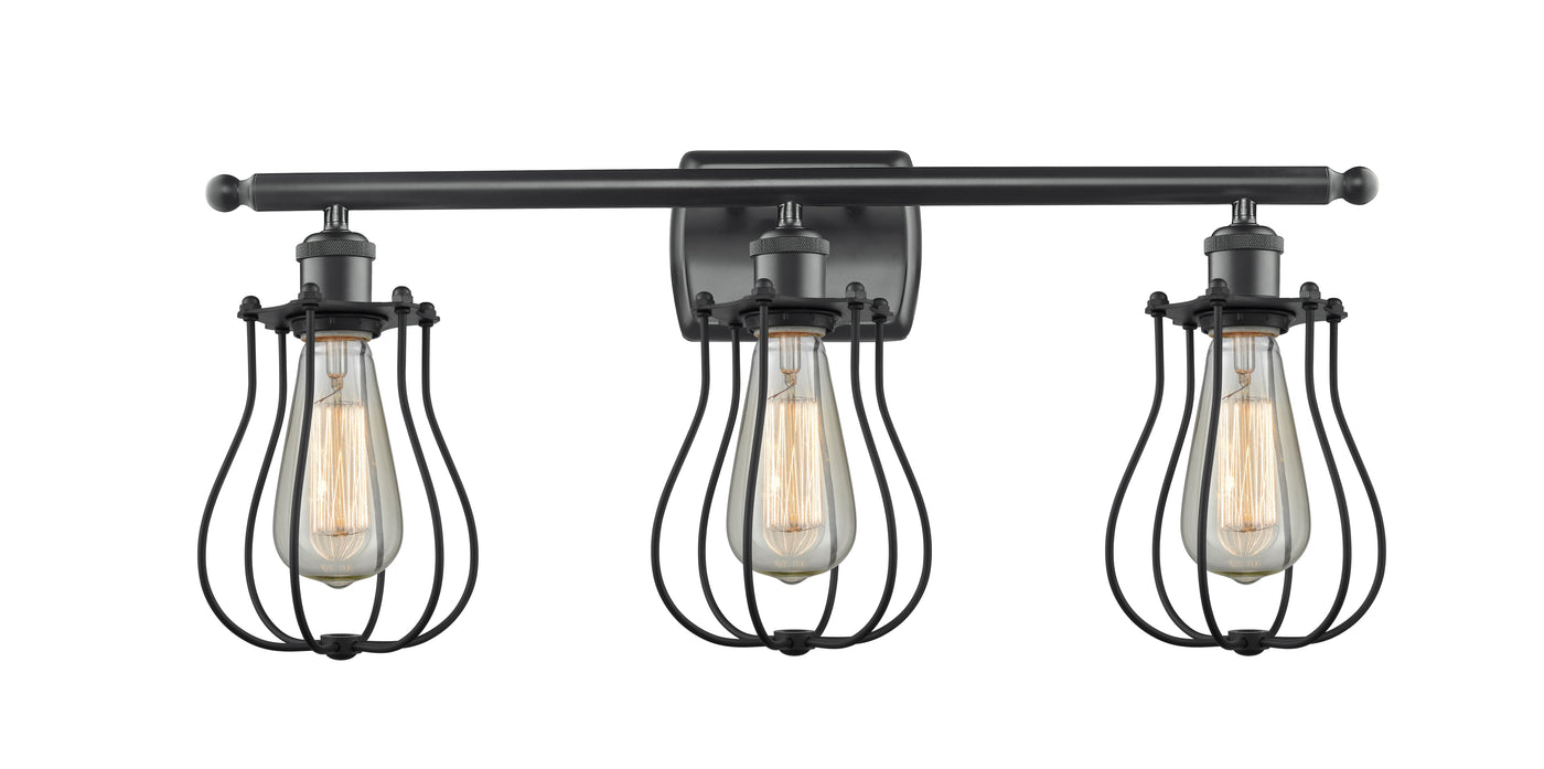 Austere Modern Contempo, Industrial, Restoration-Vintage Bleecker Bath Vanity Light