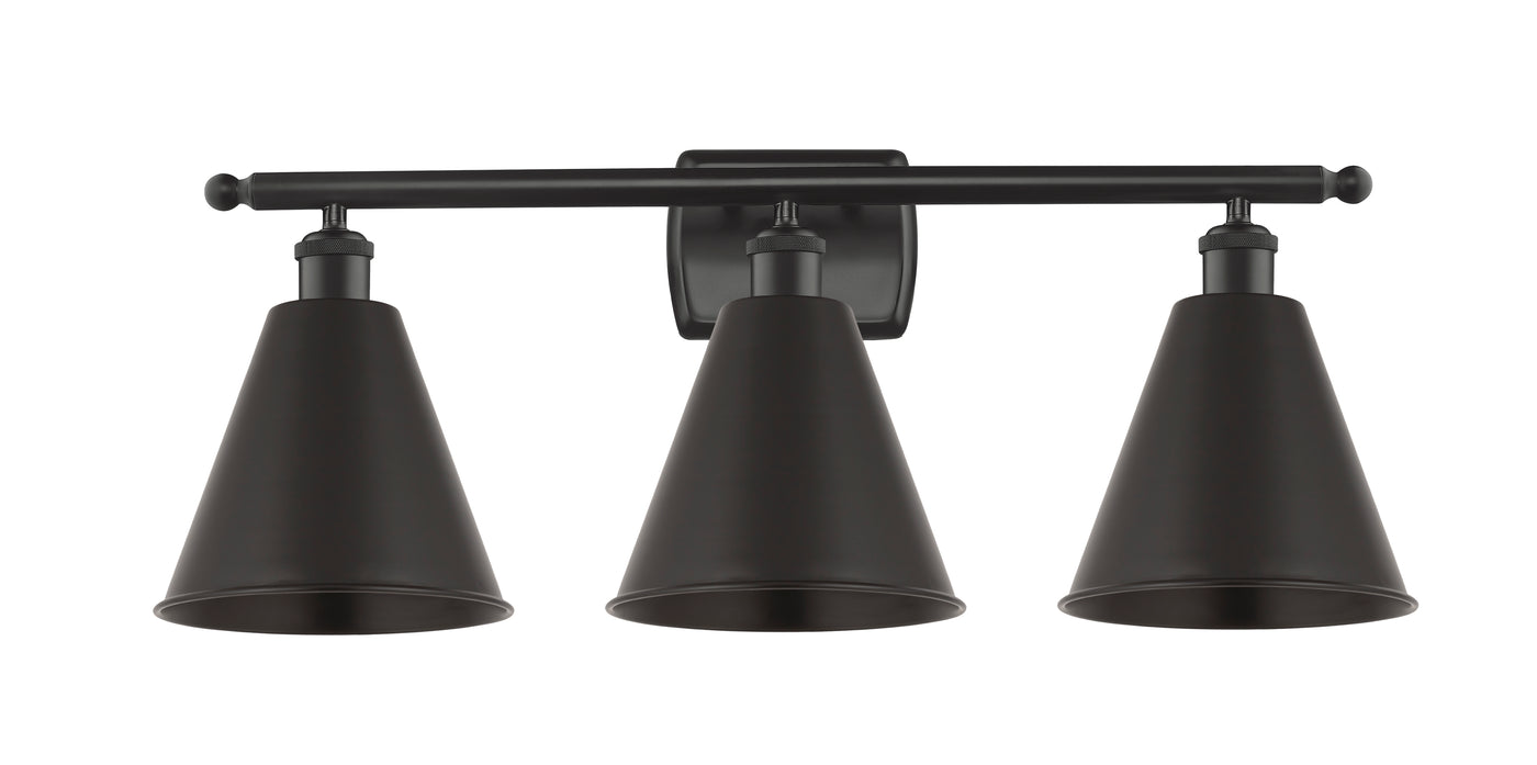 Ballston Industrial, Farmhouse, Restoration-Vintage Berkshire Metal Bath Vanity Light