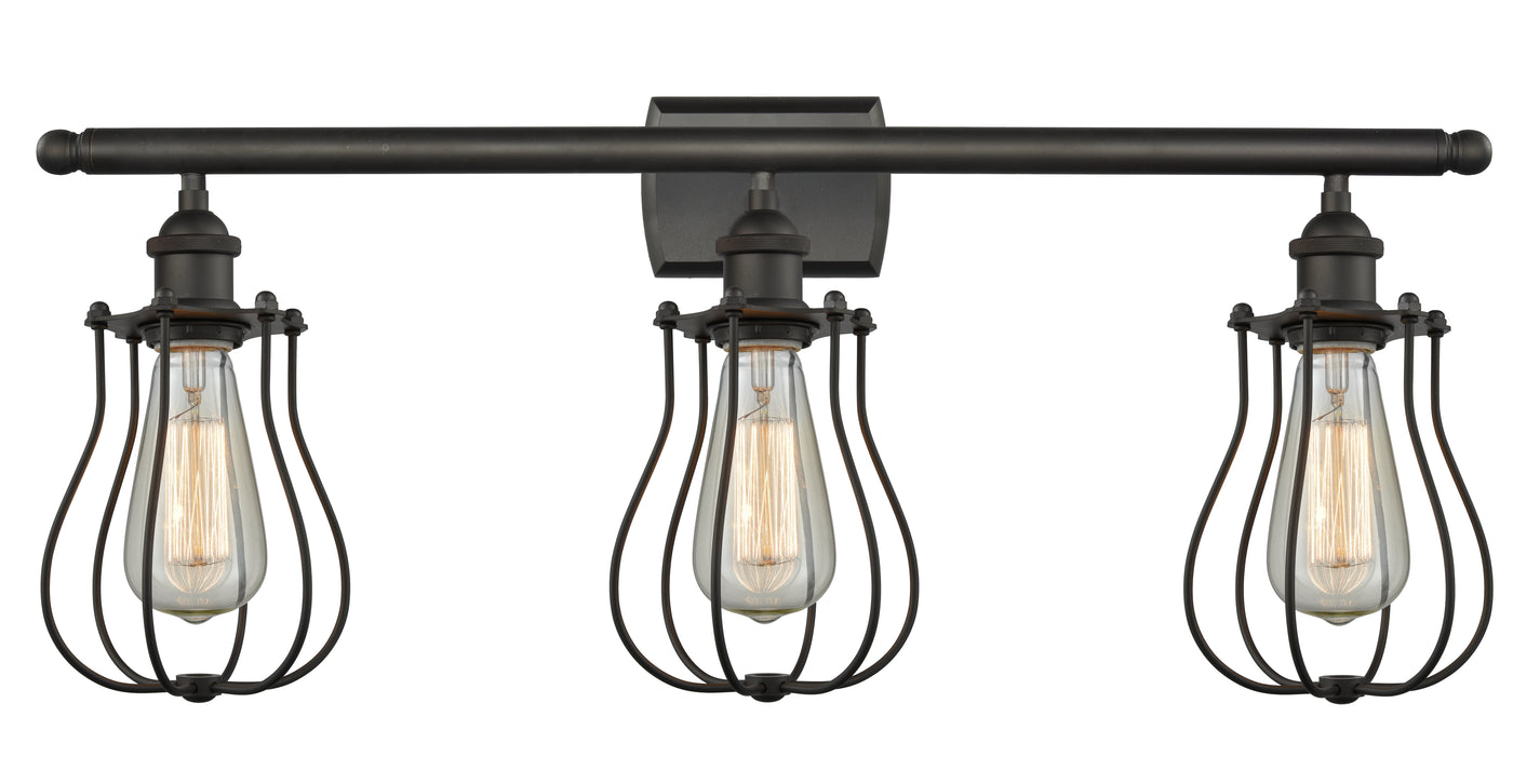 Austere Modern Contempo, Industrial, Restoration-Vintage Bleecker Bath Vanity Light