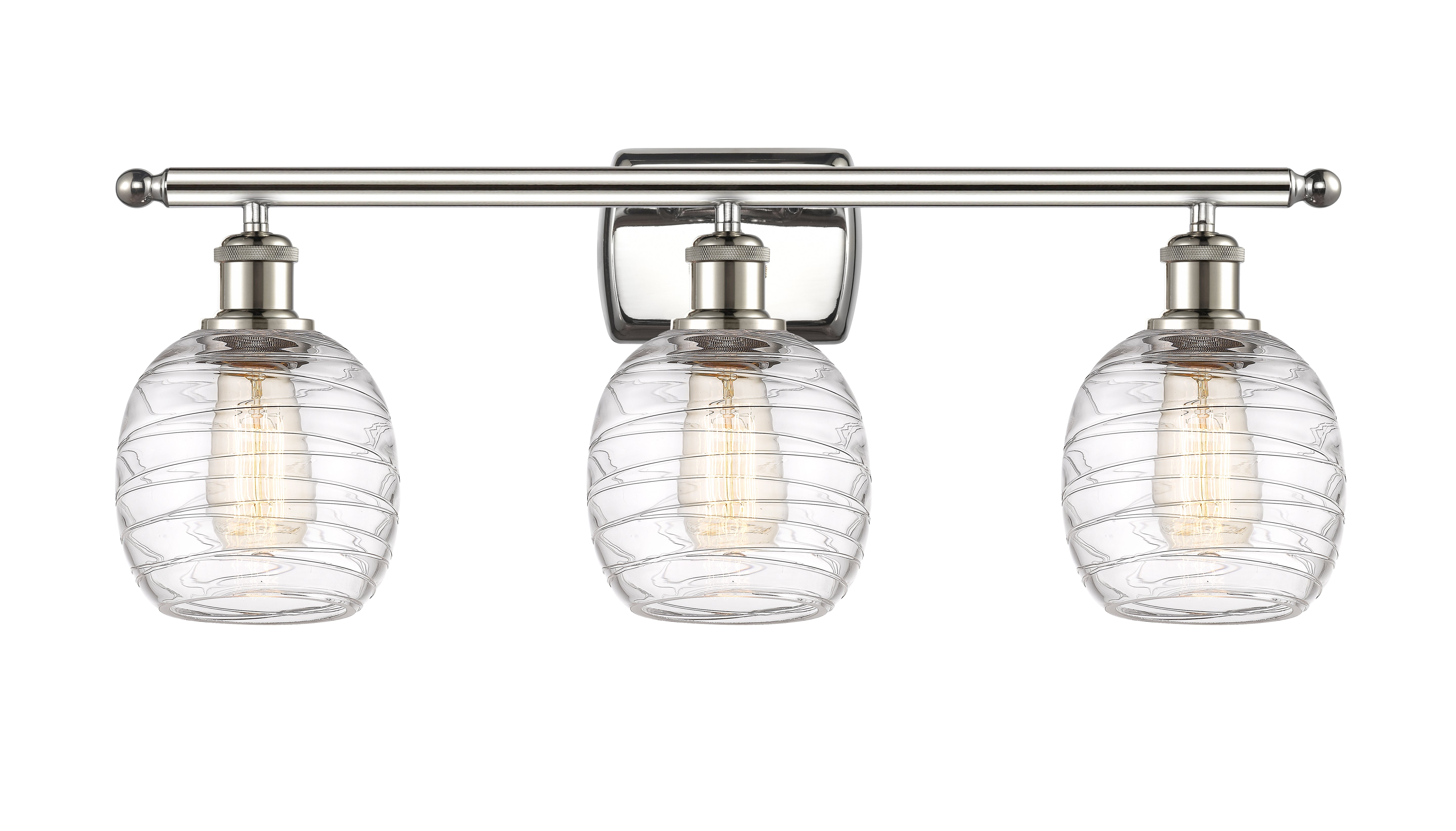 Ballston Bath Vanity Light Steel Cast Glass