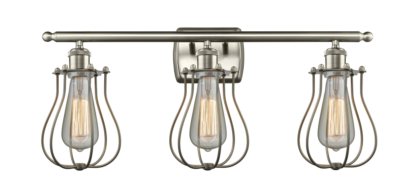 Austere Modern Contempo, Industrial, Restoration-Vintage Bleecker Bath Vanity Light