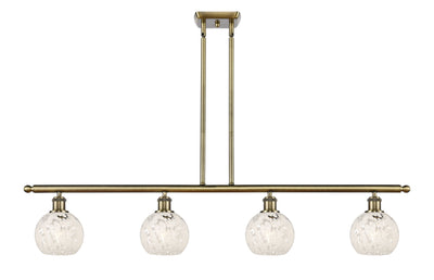 Ballston Island Light Cast Brass Steel Glass