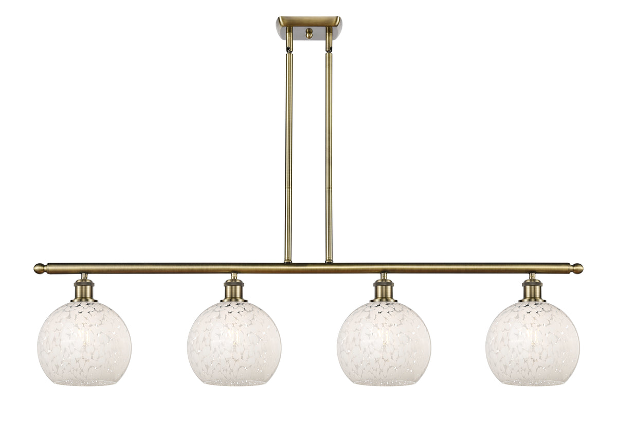 48-Inch 4-Light Stem-Hung Island Light 10.5-Inch High Dimmable