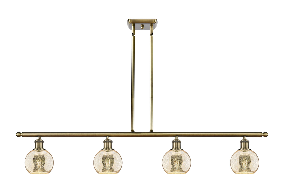 Athens 48-Inch 4-Light Stem-Hung Island Light 8.375-Inch High