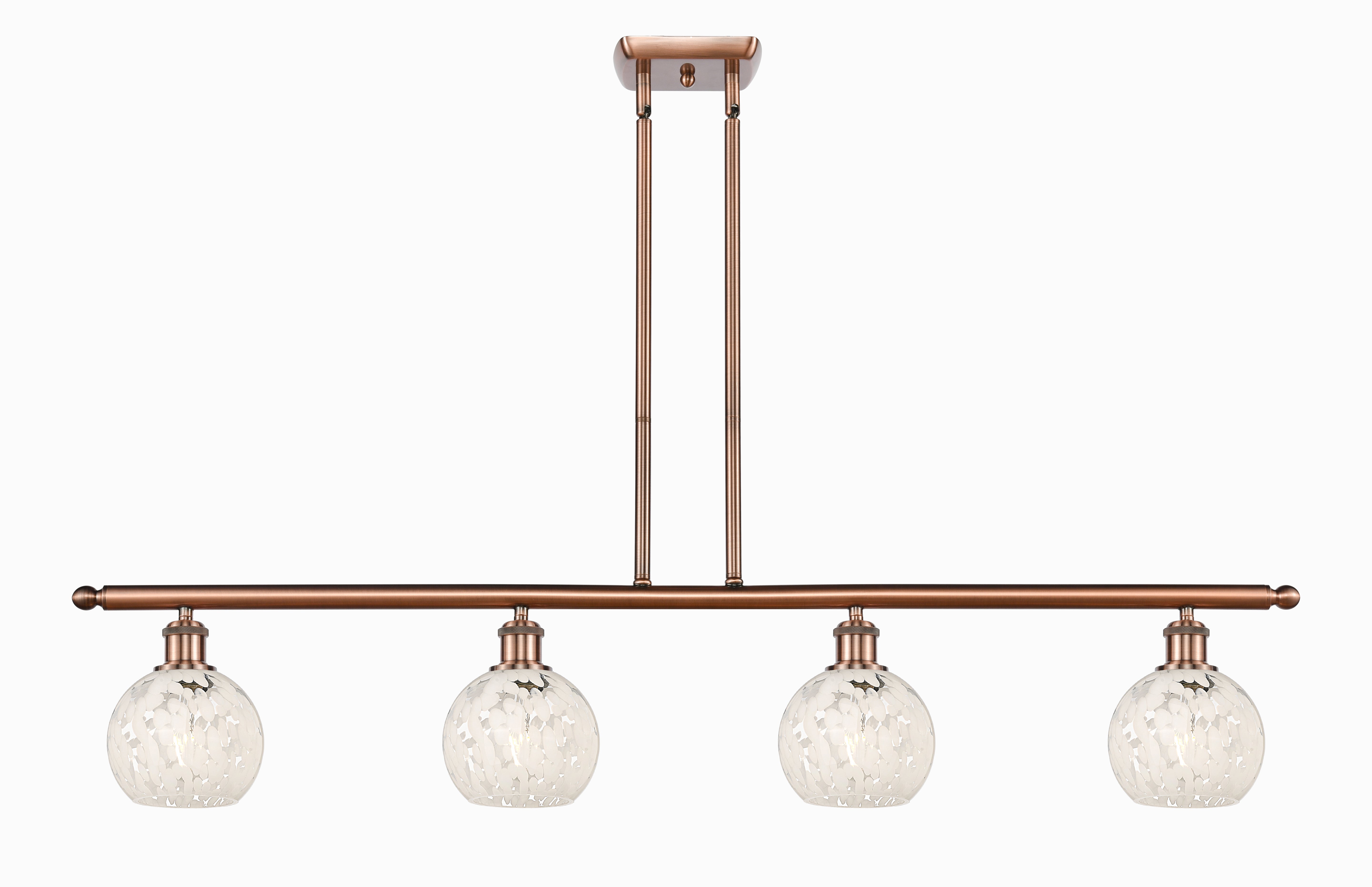 Ballston Island Light Cast Brass Steel Glass