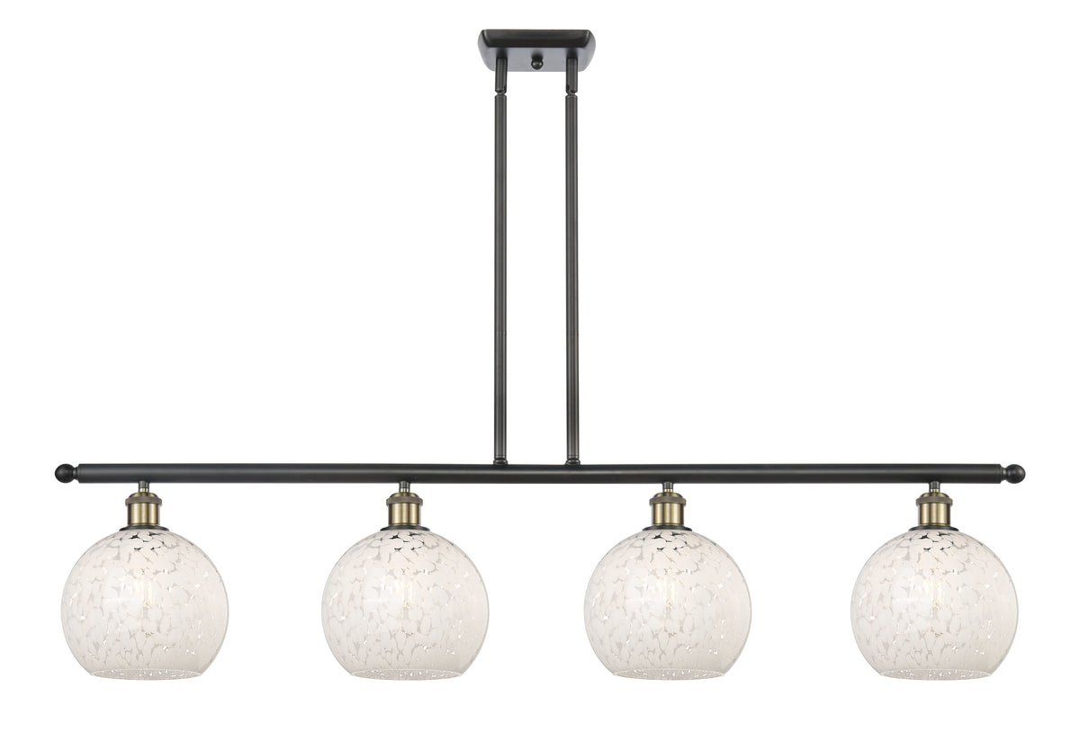 48-Inch 4-Light Stem-Hung Island Light 10.5-Inch High Dimmable
