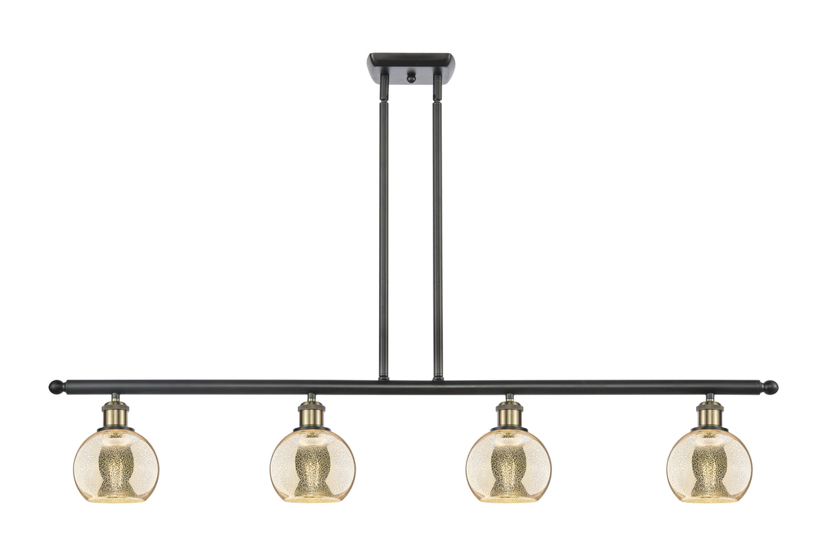 Athens 48-Inch 4-Light Stem-Hung Island Light 8.375-Inch High