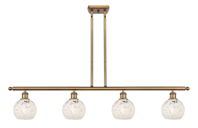 Ballston Island Light Cast Brass Steel Glass