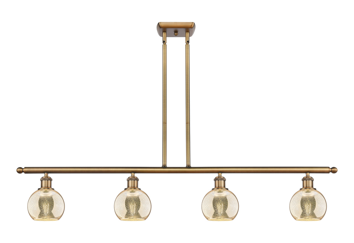 Athens 48-Inch 4-Light Stem-Hung Island Light 8.375-Inch High