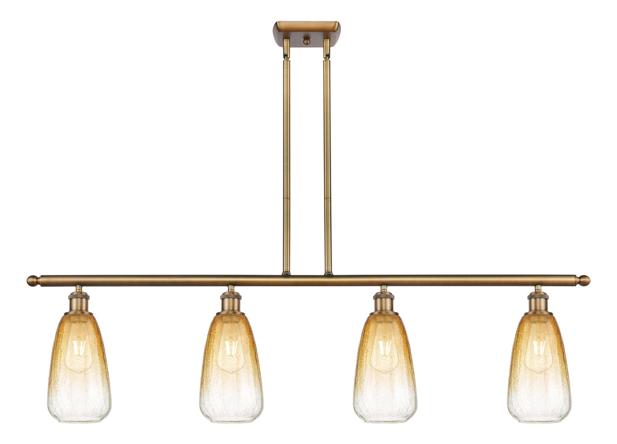 Brookhaven Almond 48-Inch 4-Light Stem-Hung Island Light 13.5-Inch High