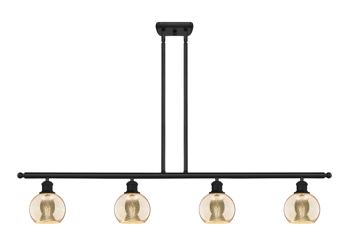 Athens 48-Inch 4-Light Stem-Hung Island Light 8.375-Inch High