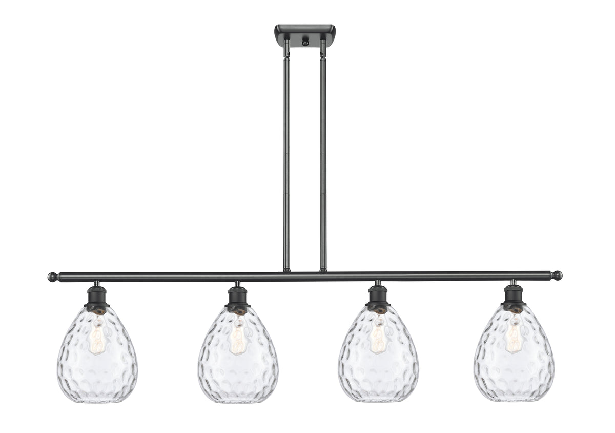 Waverly 48-Inch 4-Light Stem-Hung Island Light with LED Bulbs 12.5-Inch High