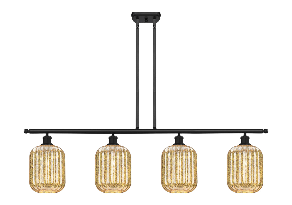 Preston Cylinder 48-Inch 4-Light Stem-Hung Island Light 12.25-Inch High