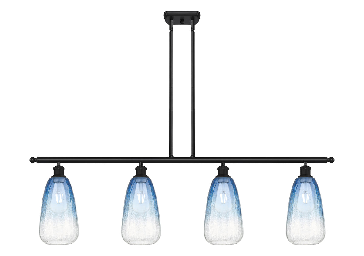 Brookhaven Almond 48-Inch 4-Light Stem-Hung Island Light 13.5-Inch High