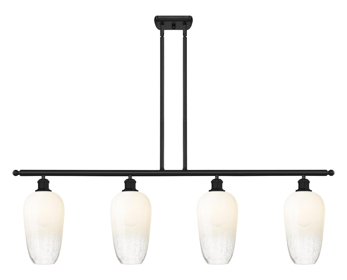 Brookhaven Flute 48-Inch 4-Light Stem-Hung Island Light