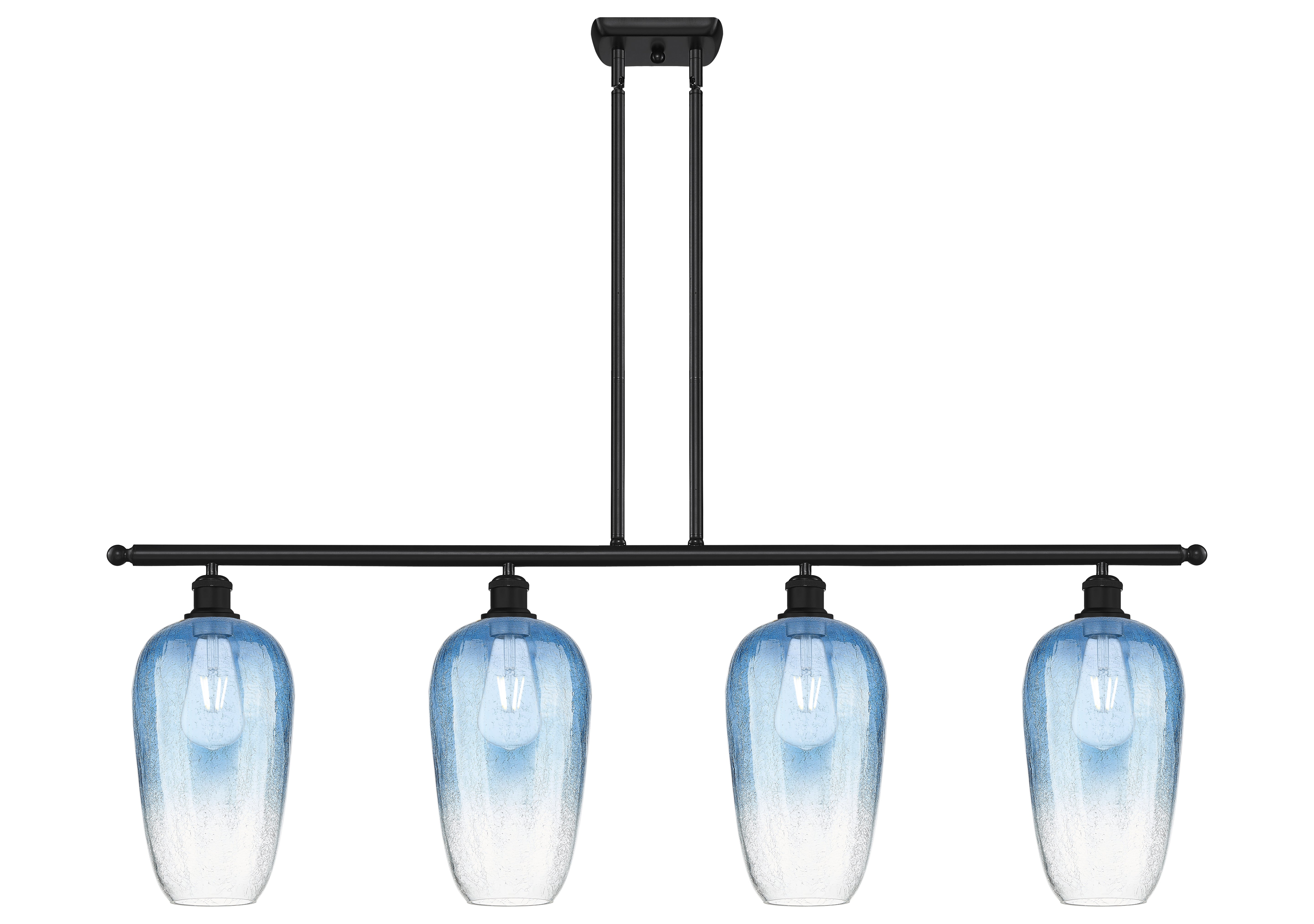 Ballston Island Light Cast Brass Glass Steel