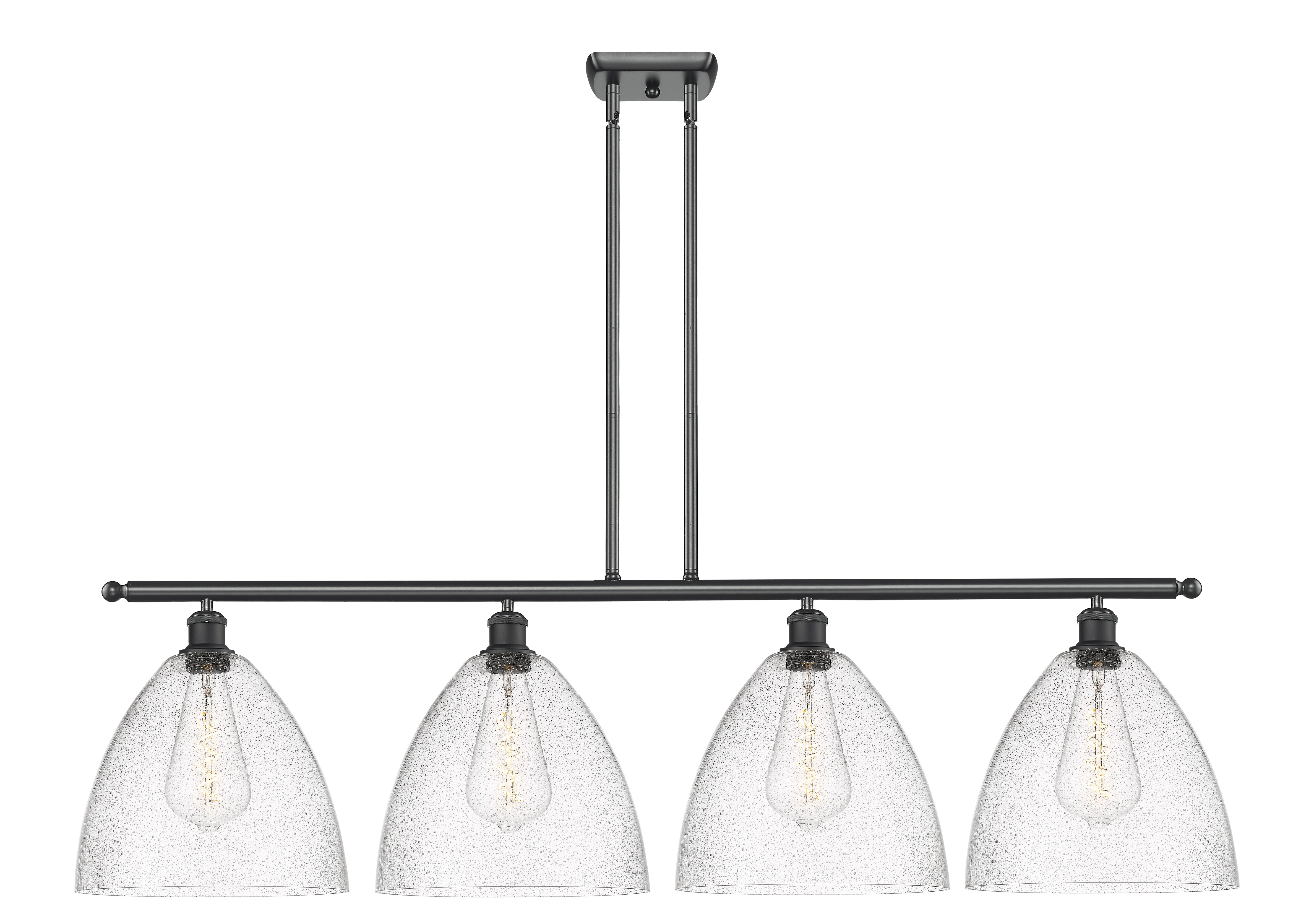 Ballston Island Light Cast Brass Steel Glass