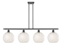 48-Inch 4-Light Stem-Hung Island Light 12.25-Inch High Sloped-Ceiling Compatible