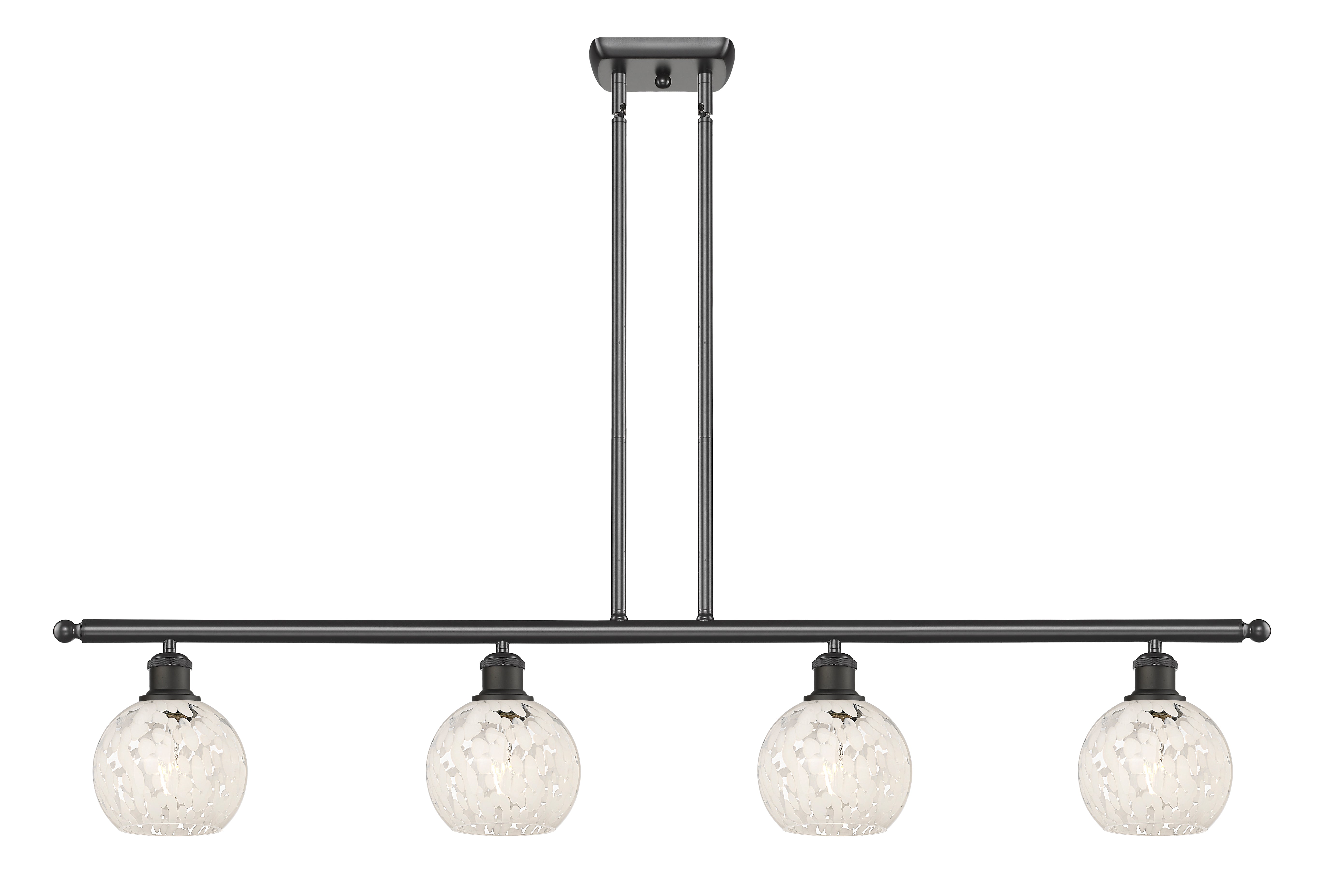 Ballston Island Light Cast Brass Steel Glass