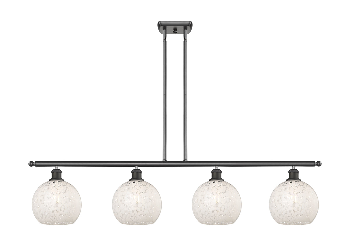 48-Inch 4-Light Stem-Hung Island Light 10.5-Inch High Dimmable