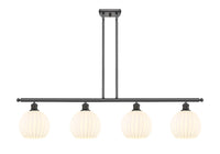 48-Inch 4-Light Stem-Hung Island Light 10.5-Inch High Sloped-Ceiling Compatible