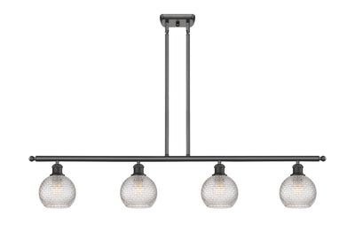Ballston Island Light Cast Brass Steel Glass